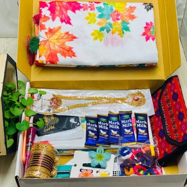 photo_2025-04-23_20-33-29 Chandri Silk Sharee Combo With 17 Premium Gift Item Pack / Printed & Embroidered Premium Cotton Sharee