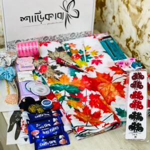 IMG_2878 (2) 🤍 সাদা White চন্দ্রি সিল্ক শাড়ি সাথে ২৭টি প্রিমিয়াম গিফট 💝✨